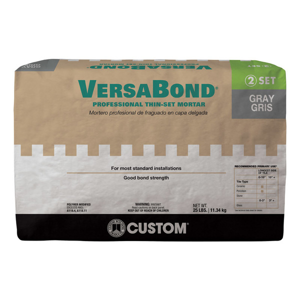 Versabond THIN-SET MORTAR GRY 25LB MTSG25